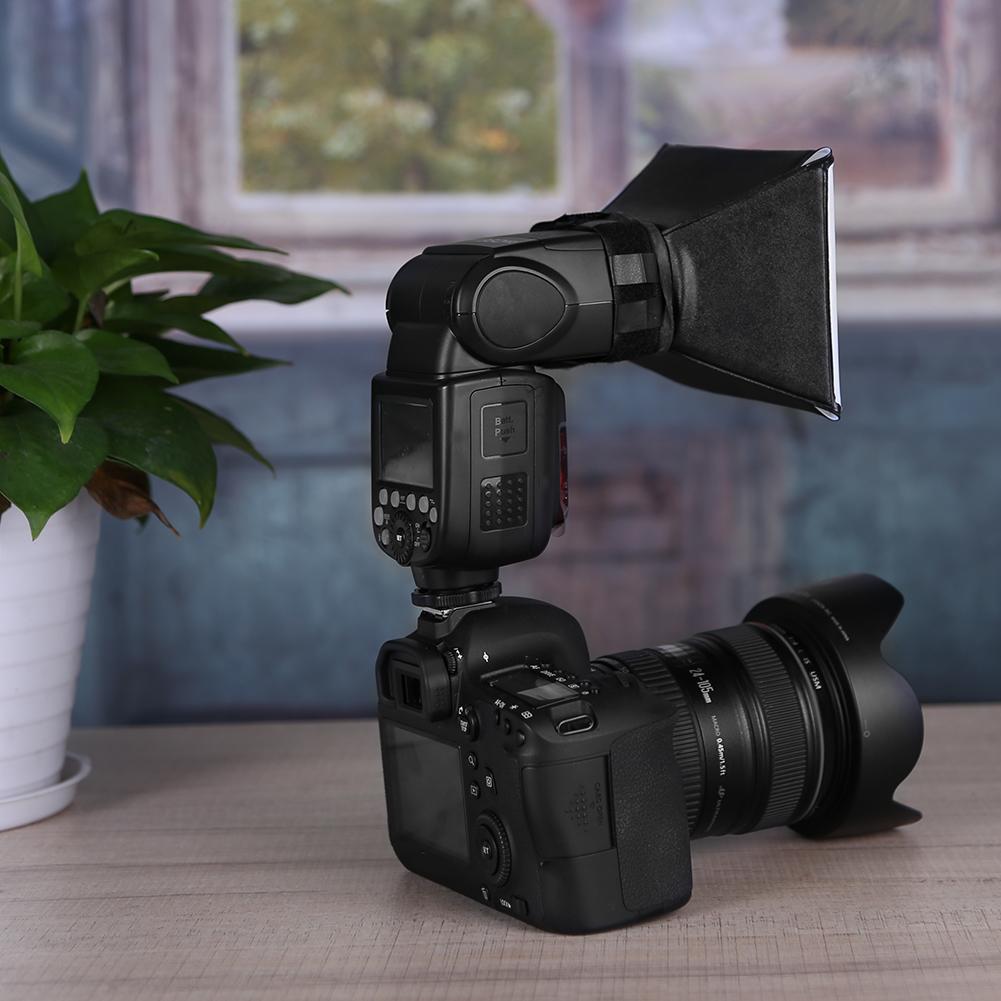 Silver Reflector Flash Diffuser Softbox Professional Mini Photo Diffuser Soft Light Box for Canon Ni. 