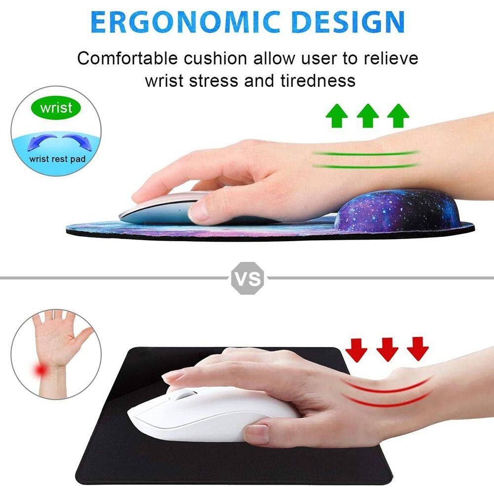 VHOIC Ergonomic 3D Breast Anime Silicone Wrist Rest Mouse Mat Hand Support Mouse Pad. 
