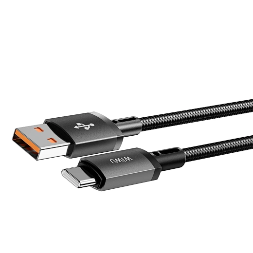 WiWU 1M Aluminum alloy Nylon braided TITAN LINK Series Charging Cable with USB-A to Type C #Wi-C054. 