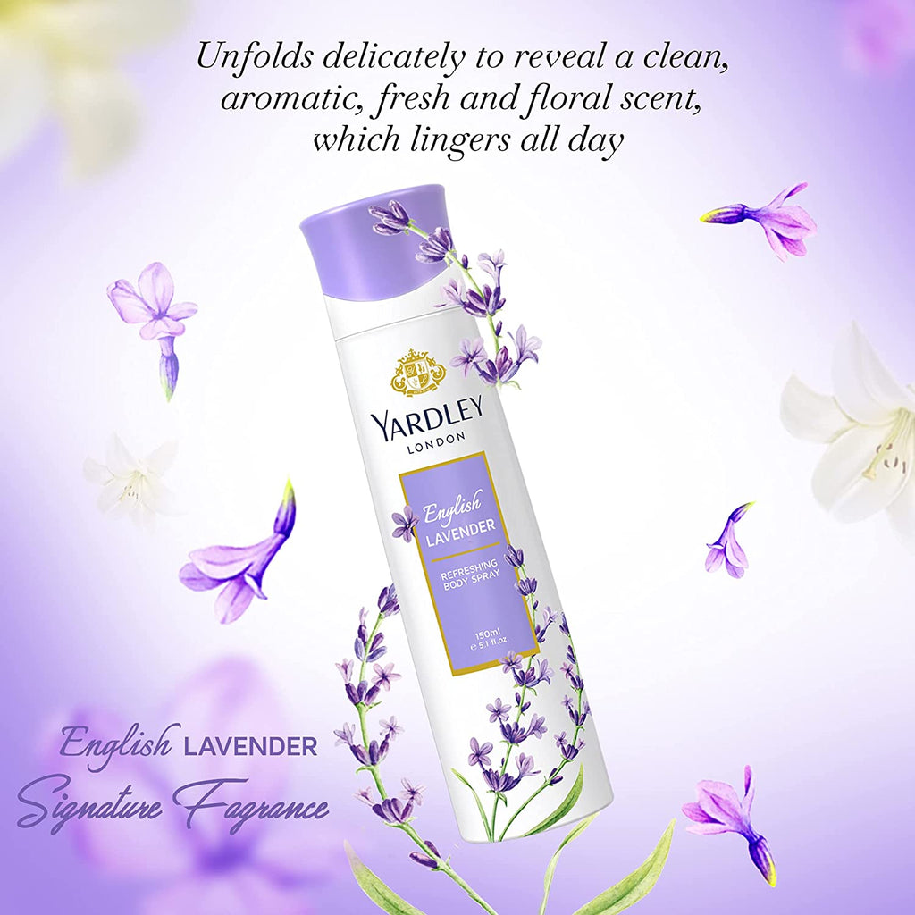Yardley London English Lavender Body Spray for Women – Magpiely