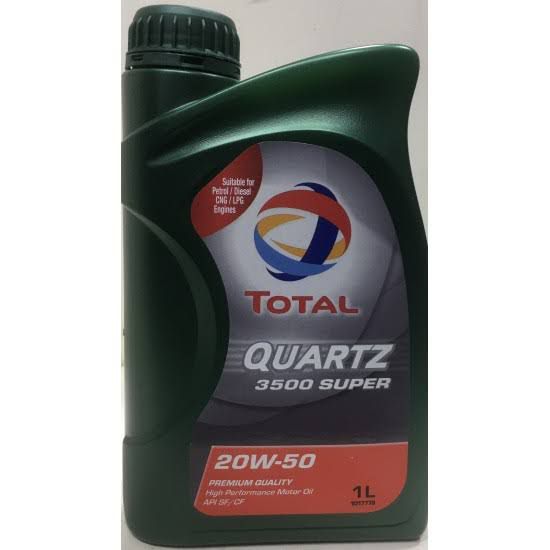 Total Quartz 3500 Super 20W50 API SL / CF. 