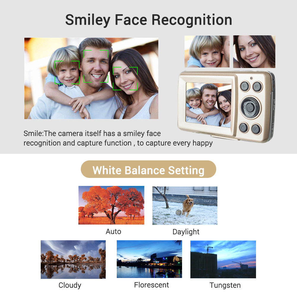 HD 1080P Home Digital Camera Camcorder 16MP Digital SLR Camera 4X Digital Zoom with 1.77 Inch LCD Screen. 