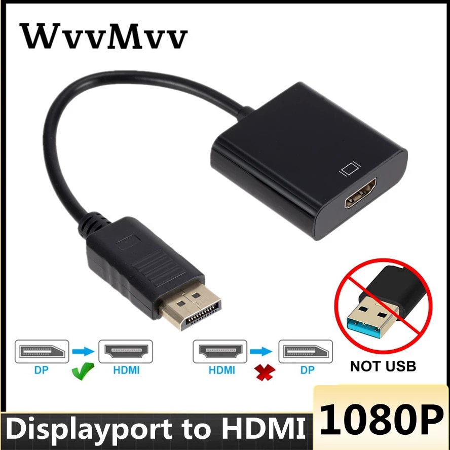 DISPLAY PORT TO HDMI / DP TO HDMI CONVERTER^^BLACK^^. 