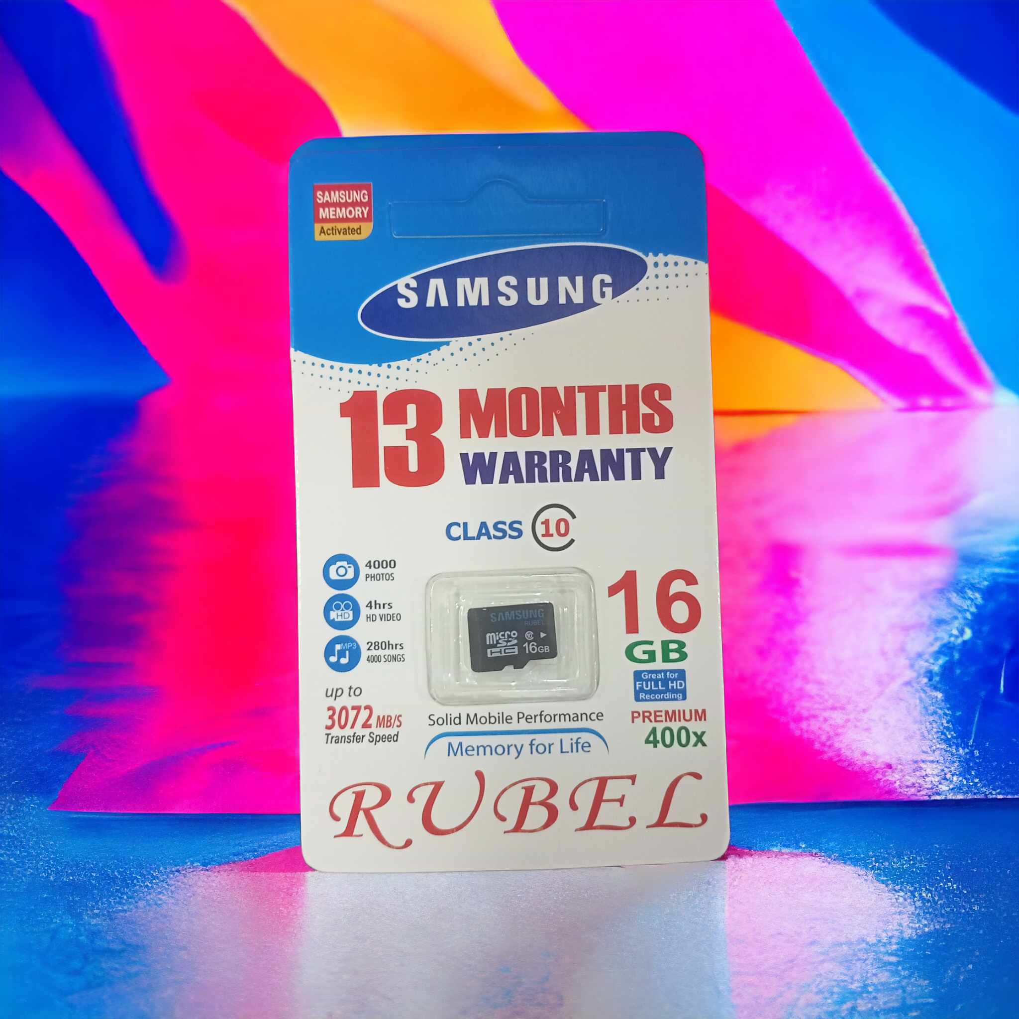 16GB Micro SD Memory Card For Mobile (Memory for Life) PREMIUM 400x. 