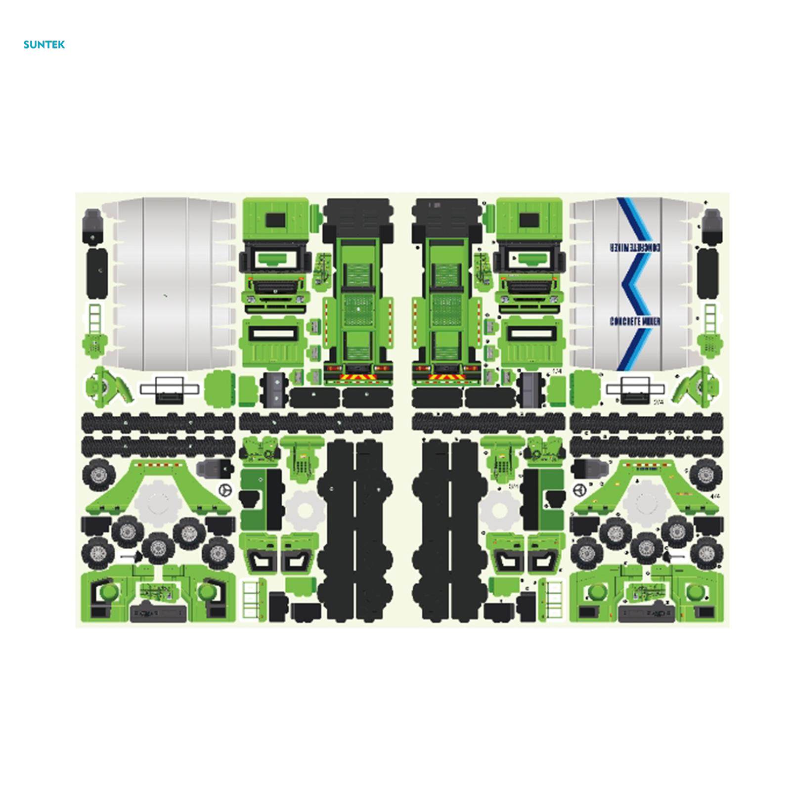 4 Pieces 3D Cardboard Model Car Kits Experiments DIY Crafts 3D Paper Puzzle DIY Set for Kids Child. 