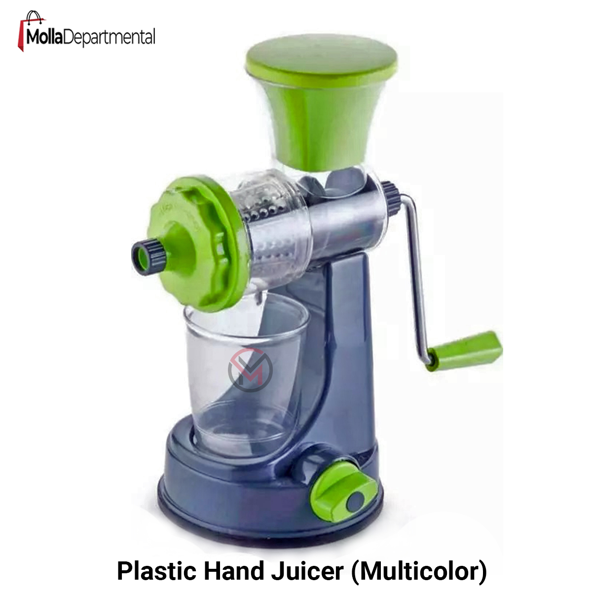 Plastic Hand Juicer Fruit & Vegetable Manual Juicer with Steel Handle, Mini Juicer Machine