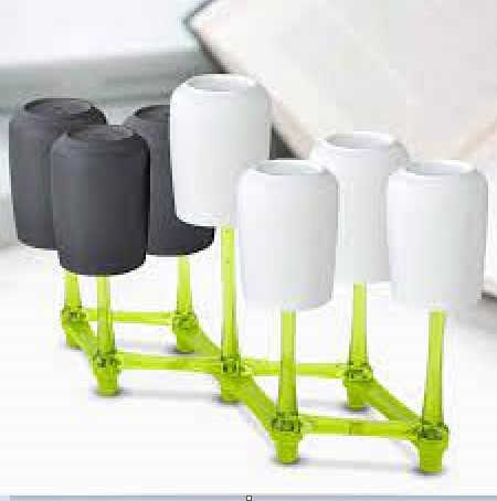 Folding Glass Stand Cup Holder Kitchen Accessories Home Storage Rack For Living Room. 