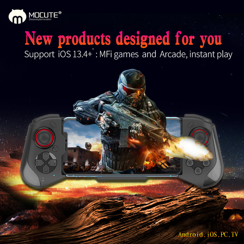 New Mocute 060 Wireless Gamepad For Ios Pc Portable Joysticks Pubg Controller Telescopic Gamepads Game Controller. 