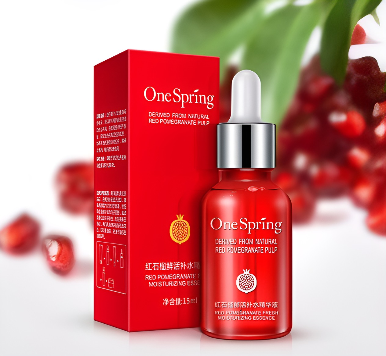 One Spring Red Pomegranate Nourishing Moisturizing Essence Serum-15 ml