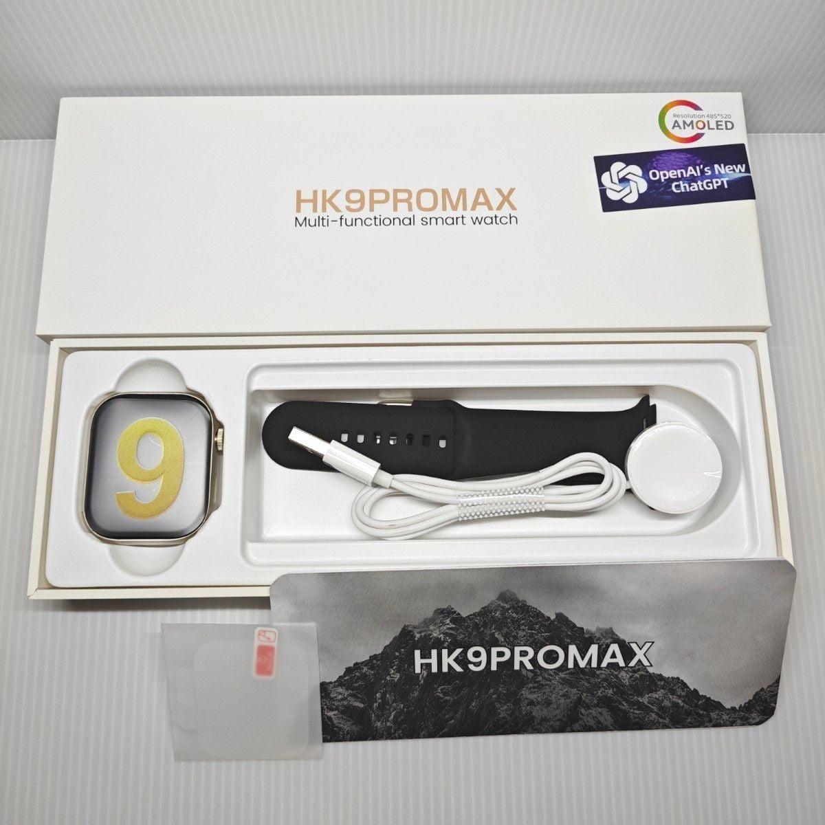 HK9 pro max AMOLED ChatGPT Supported Smartwatch \ No product will be return after The Seal is broken. 