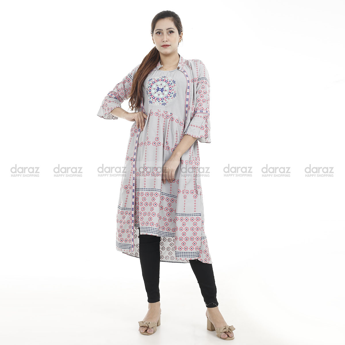 New Exclusive Design Gown for Stylish Women Girl 1 Piece Long Kurti Kurti For Girls