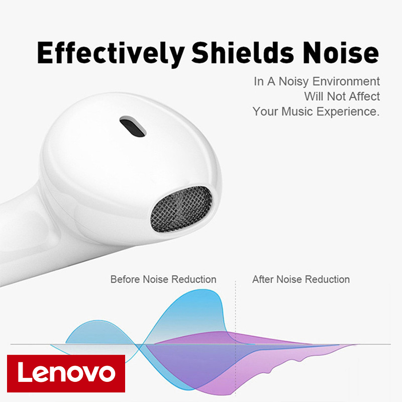 【Ready Stock+FREE Shipping+COD】Handsfree Headset Earphone Bluetooth Doff Inpods Lenovo I12 TWS V5. 