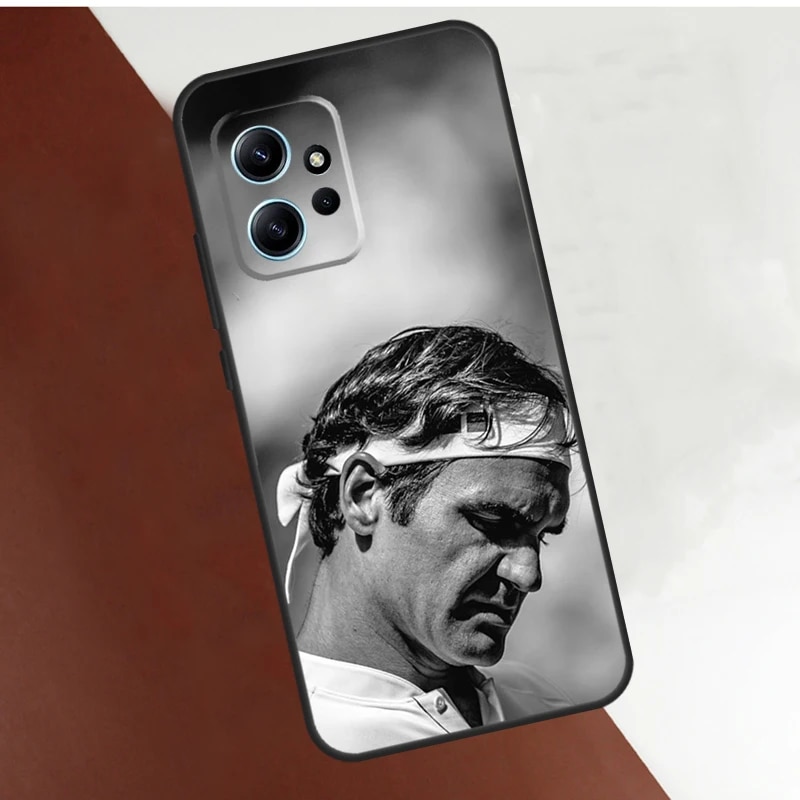 Tennis Roger Federer RF Case For Xiaomi Redmi Note 12 11 10 8 9 Pro 12S 11S 10S 9S Coque For Redmi 12 9C 10C 12C. 