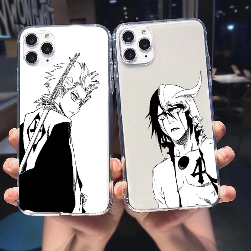 Anime Bleach Rukia Kuchiki Soft TPU Clear Coque For iPhone 11 12 13 Mini 14 15 Pro Max 10 XR XS SE3 2022 SE2 7 8 Plus Case Cover