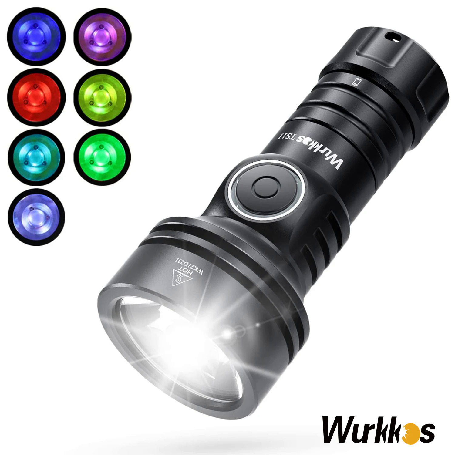Wurkkos TS11 Mini 18350 Flashlight USB C Rejected EDC SFT40 Torch Powerful 2000LM RGB Auxiliary IP68 Waterproof Anduril 2.0