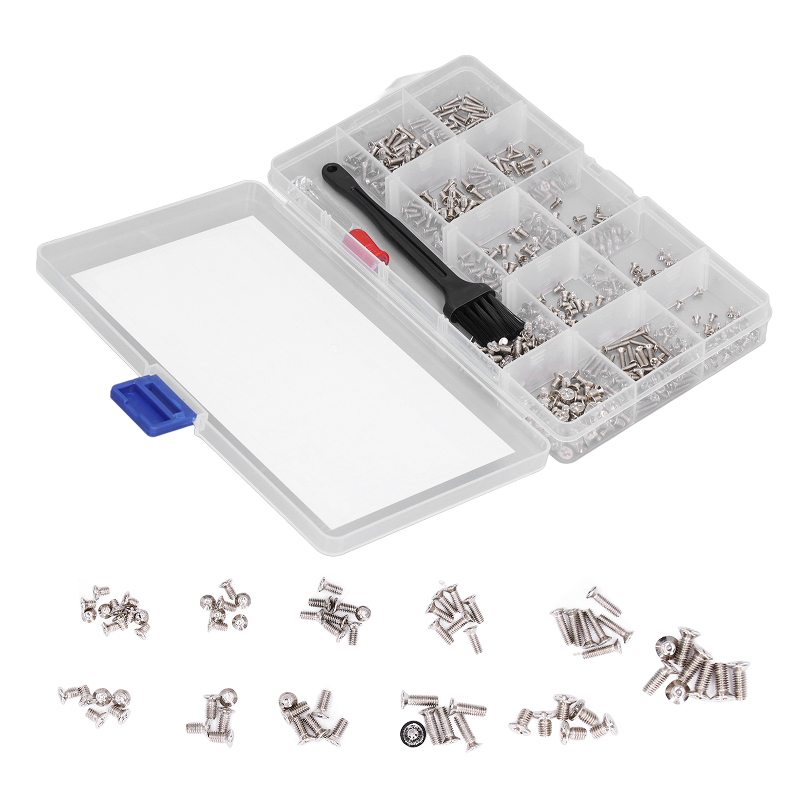 Computer Screws Set, Standard Metric Computer Screw Carbon Steel Non Deform M2 M2.5 M3 for Notebook for Serviceman. 
