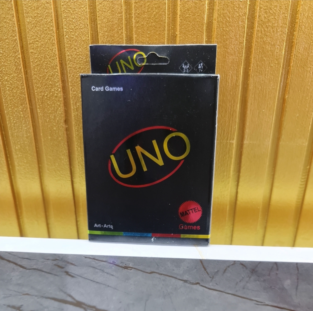 UNO Minimalista Special Edition Card Game Deck Black black uno card Uno Black Minimaslist | Uno Black Cards | Uno Minimalist. 