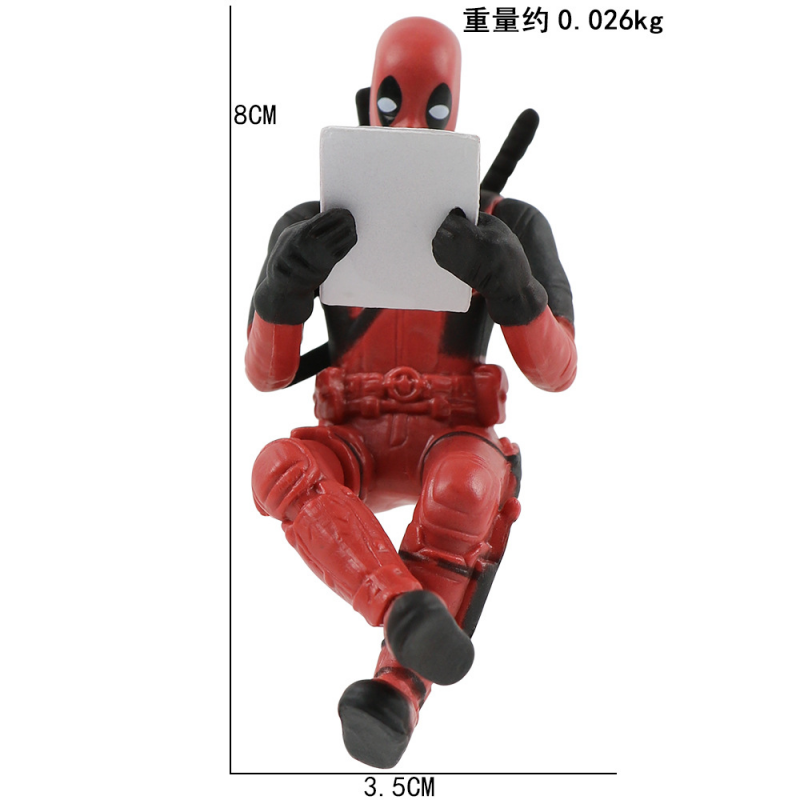 Deadpool Model Doll 3 Mini Hand Ornaments. 