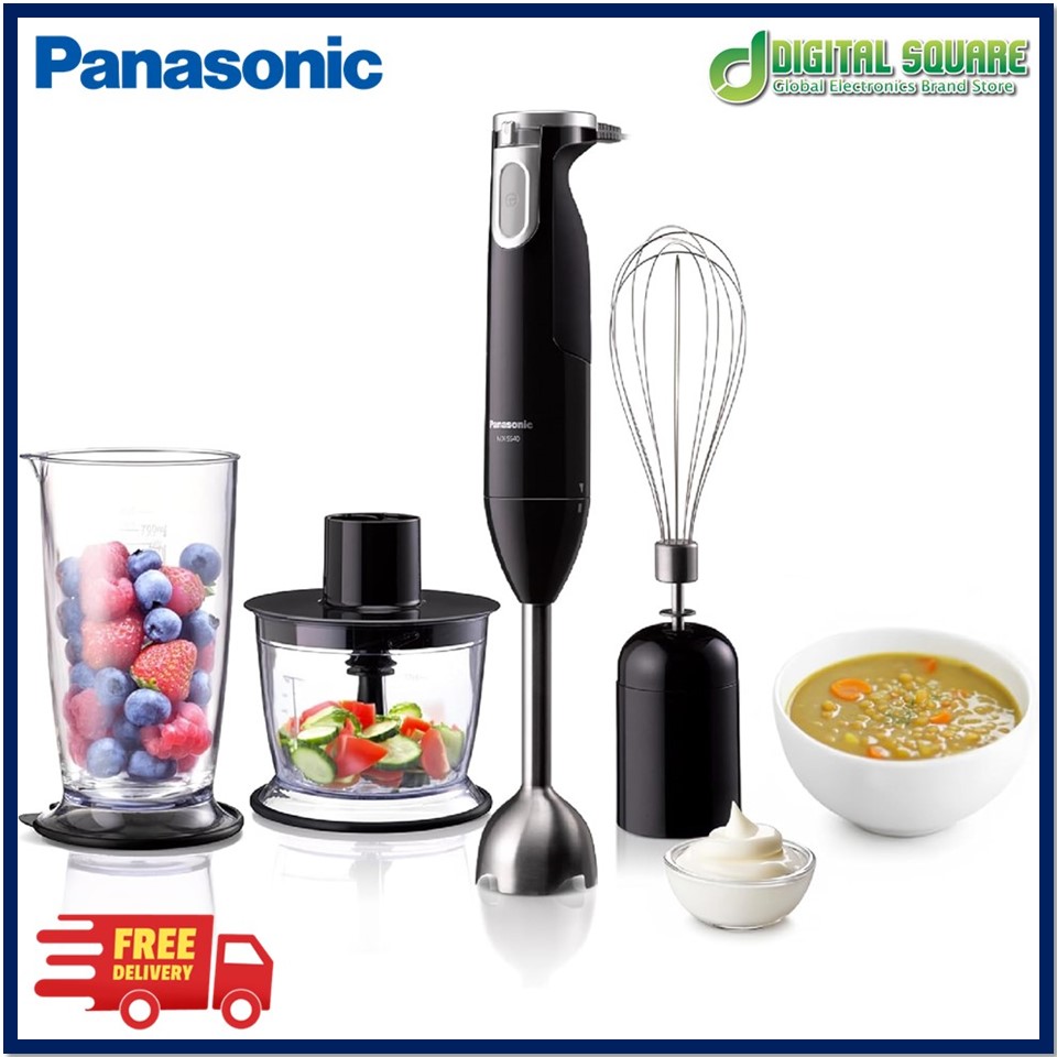 Panasonic MX-SS1 3-in-1 Hand Blender with Chopper & Whisker