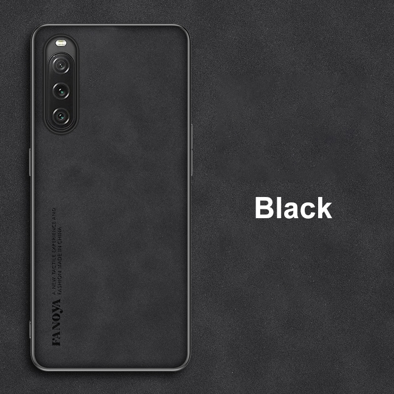 For Sony Xperia 10 V Case Blended Matte Soft Shell Wool Texture Design Anti Knock Male For Sony Xperia 10 V Back Cover. 