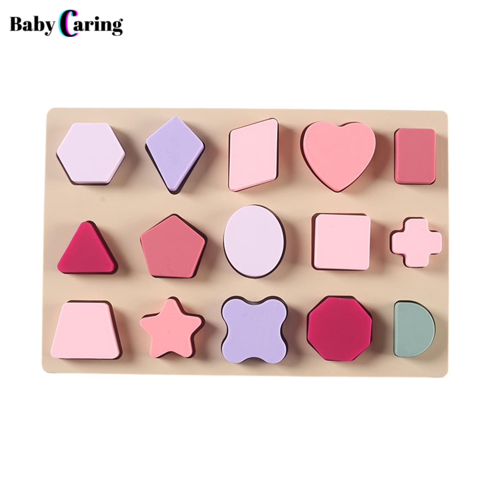 Block Puzzle Stress Reliever Fun Educational Silicone Stacking Blocks Learn Shapes with 3d Puzzle Tower Toy Smooth Stacking Toy. 