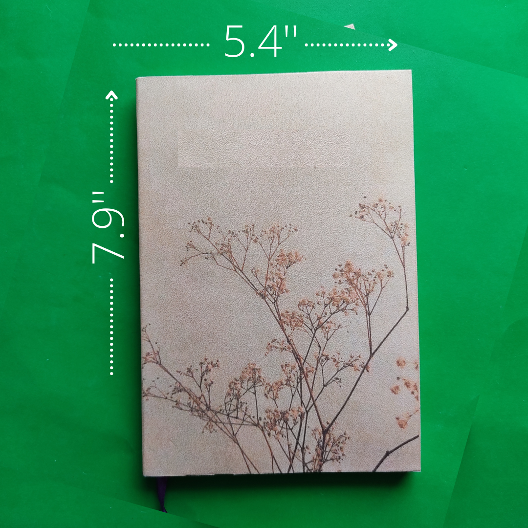 Asthetic Medium Notebook (7.9 inch*5.4 inch A5 size) - Notebook/sketchbook/sketchpad for drawing, sketching, writing with classic look