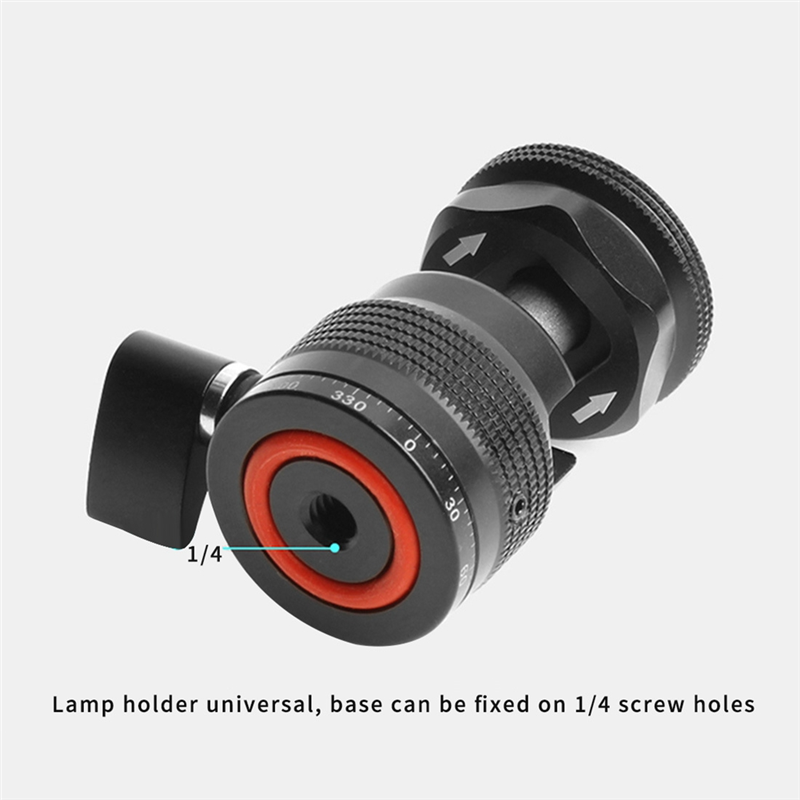 Metal Small Head Camera Tripod Replacement Parts Universal Ball Head Fill Light Bracket Mini Universal. 