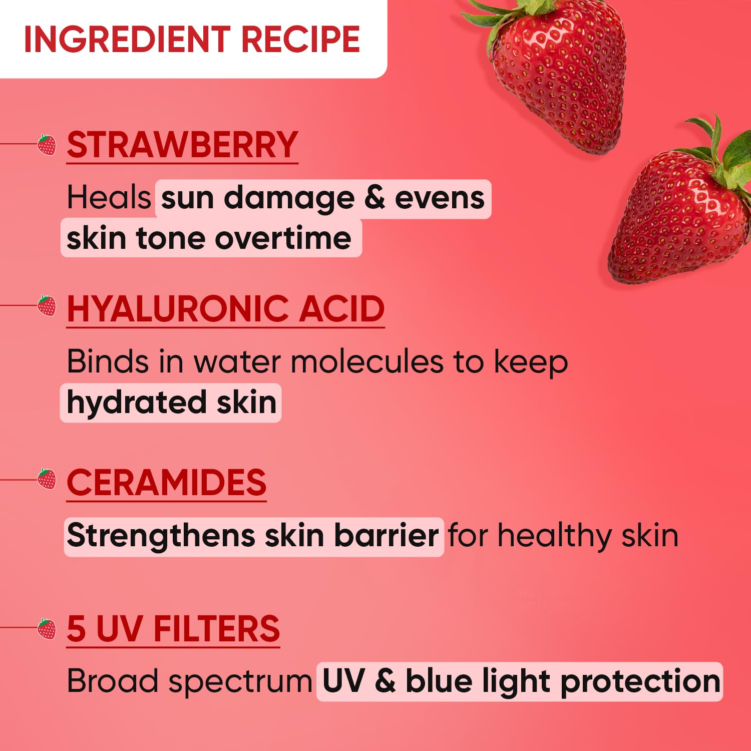 Dot & Key Strawberry Dew Sunscreen Stick Spf50 Pa+++ 20gm | India. 