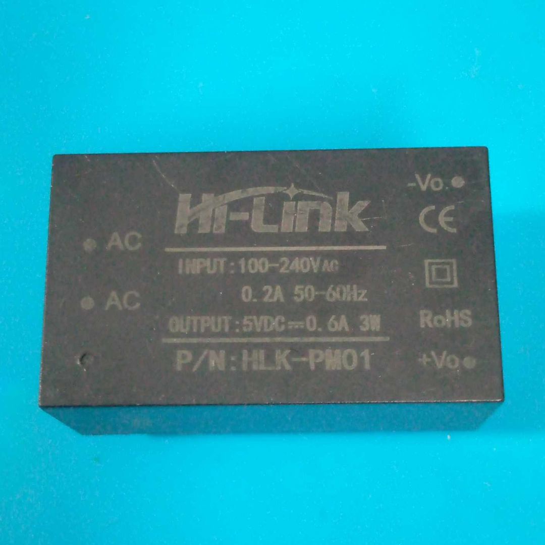 HI-Link HLK-PM01 AC-DC 220V to 5V 3W Step Down Power Supply Module Intelli-gent Converter Household Switch Power Supply Module Adapters. 