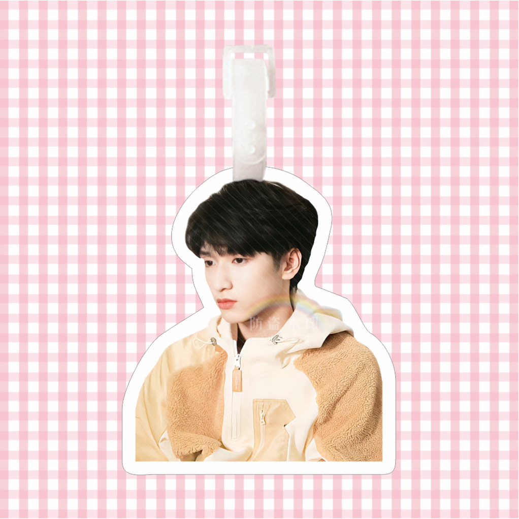 Yan Haoxiang's backpack, hanging luggage travel luggage, boarding tags, big head celebrity support for Youth League of the times. 