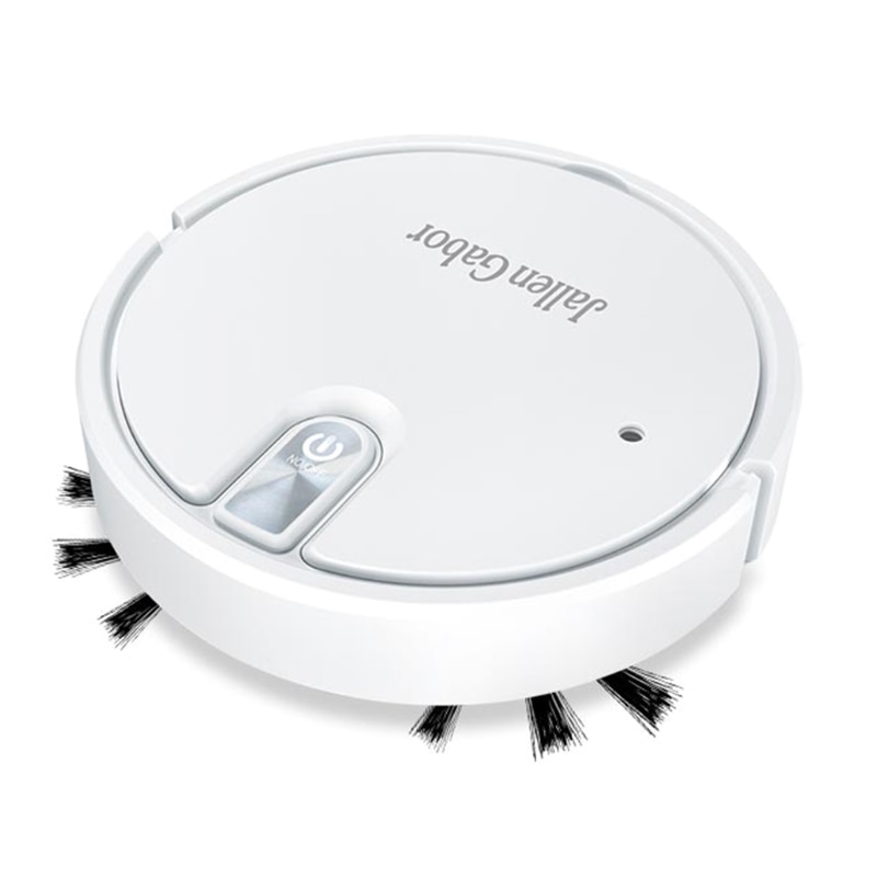 5-in-1 Wireless Auto Robotic Vacuums with LED Atmosphere Lights Super Quiet Vacuuming Mopping Humidifying for Home Use-white. 
