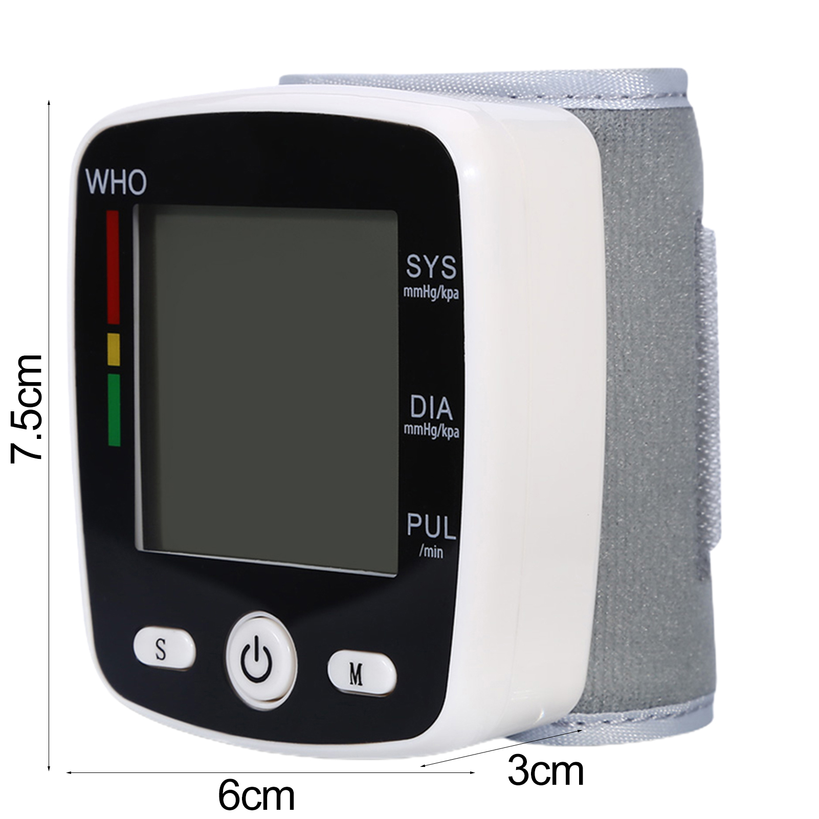 Travel-friendly Sphygmomanometer Portable Digital Blood Pressure Monitor with Large Lcd Display Easy to Use Sphygmomanometer for Health Monitoring. 