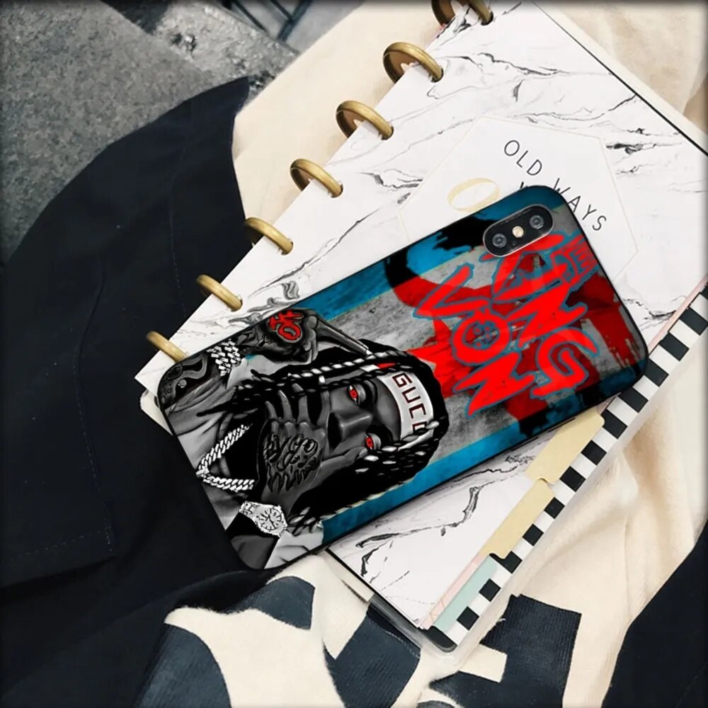 Rapper K-King Von Phone Case for iPhone 15 8 7 6 6S Plus X SE 2020 XR XS 14 11 12 13 Mini Pro Max Mobile Case. 