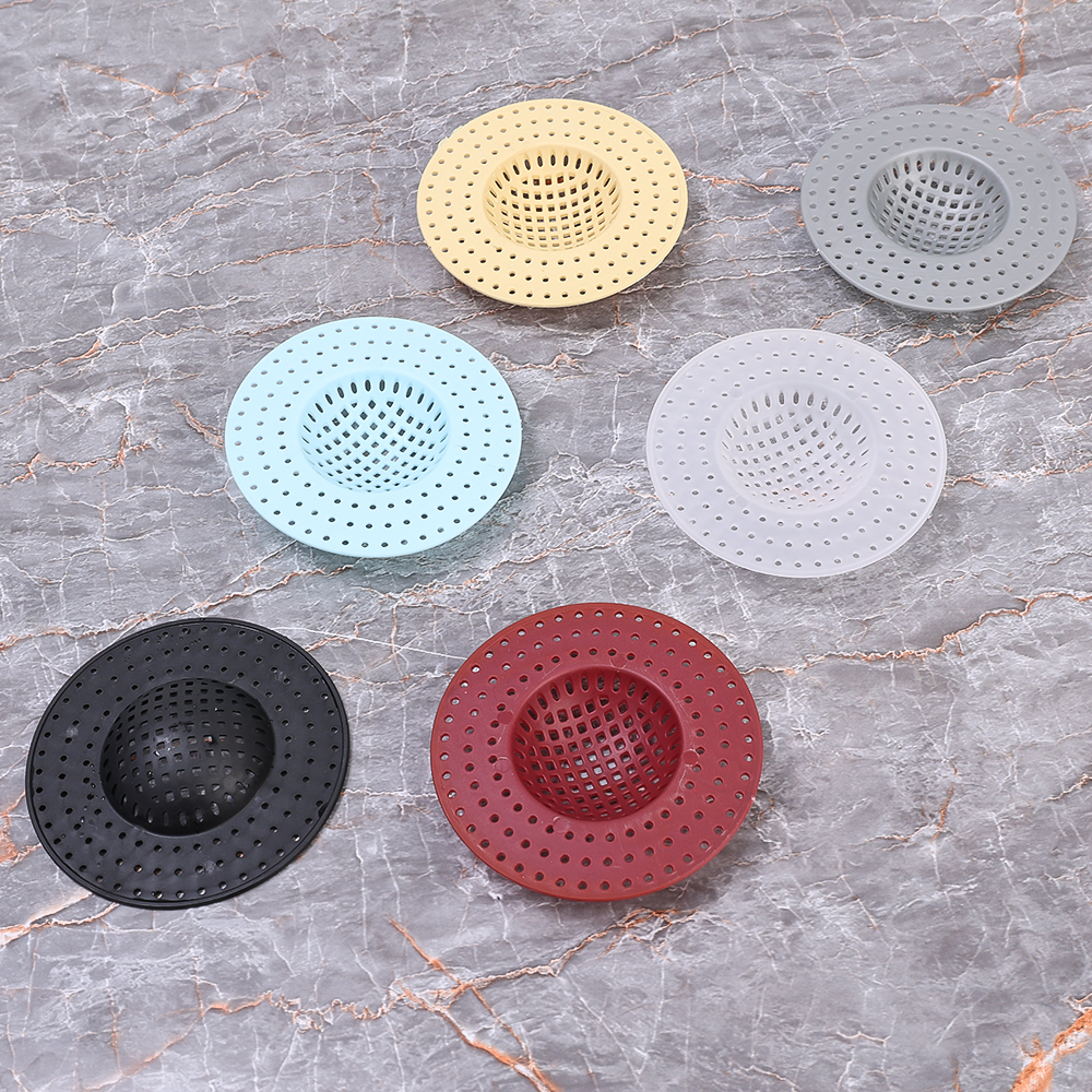 5pcs Hair Catcher, Durable Silicone Hair Stopper, Shower Drain Covers, Easy  To Install And Clean, Suit For Bathroom Bathtub And Kitchen