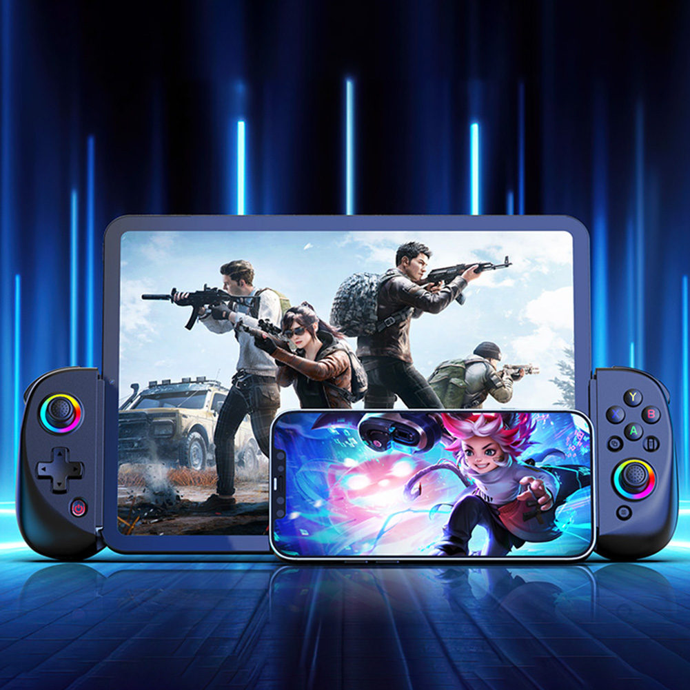 D8 Wireless Telescopic Game Controller with Turbo/6-axis Gyro/Vibration Gamepad Bluetooth5.2 For Android iOS PS3 PS4 Switch PC. 