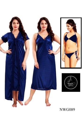 Night Dress For Women 4 Part - Night Dress For Women - Night Dress For Women - Night Dress For Women