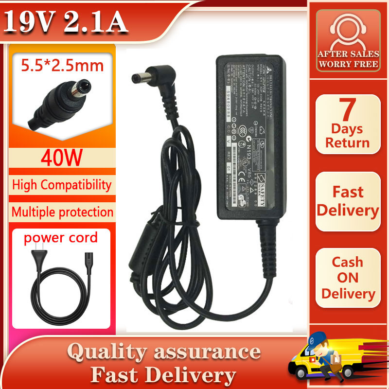 New 19V 2.1A 40W 5.5*2.5mm Power Adapter Compatible For ASUS ADP-40DB VZ229 VZ249 VX229 Desktop monitor Adapters charger