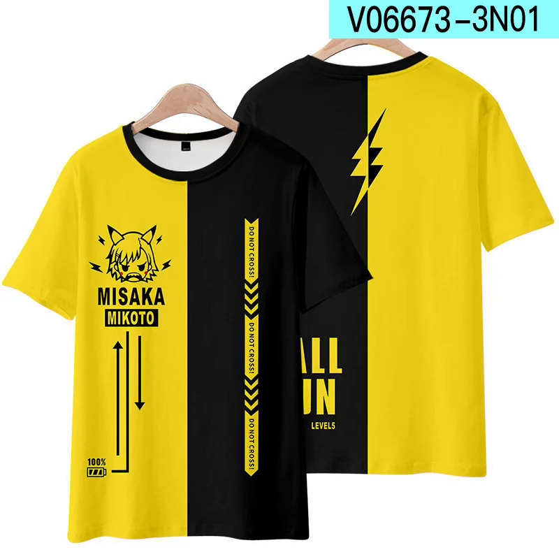 2023 Cosplay Anime Too Much of Index 3D T Shirt Women Men A Certain Magical Index Accelerator Short S. Kids T. 