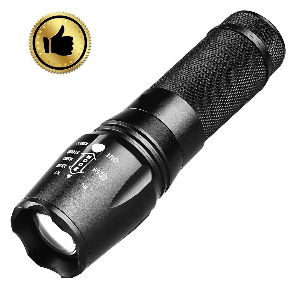 6000lm শ্যাডোহক x800 কৌশলগত টর্চলাইট t6 led টর্চ কিট কালো-intl - torch light. 