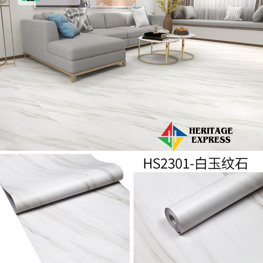 Non-slip Floor Stickers PVC Floormat waterproof & wear-resistant Nonslip products ( self-adhesive ) 30 sqf - Minimalistic Sophistication. 