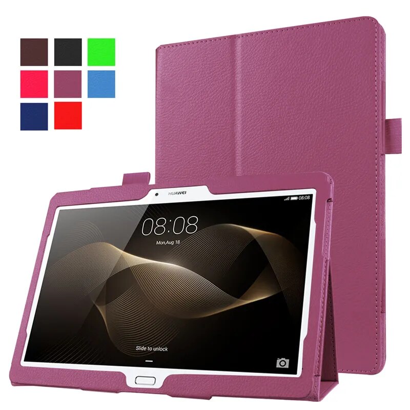 Flip Leather Case For Huawei M2 10.0" 2016 Ctablet Case Ultra Thin Protective Cover for Huawei Mediapad M2-A01L/ M2-A01W Tablet. 