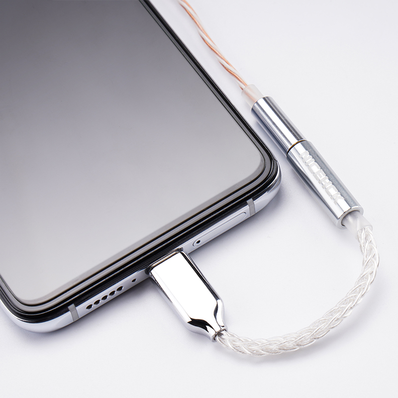 NiceHCK TC3 Metal Alloy Shell ALC5686/C100 HiFi Decoding Adapter Cable Type-C Lightning Input Support Line-control Microphone. 