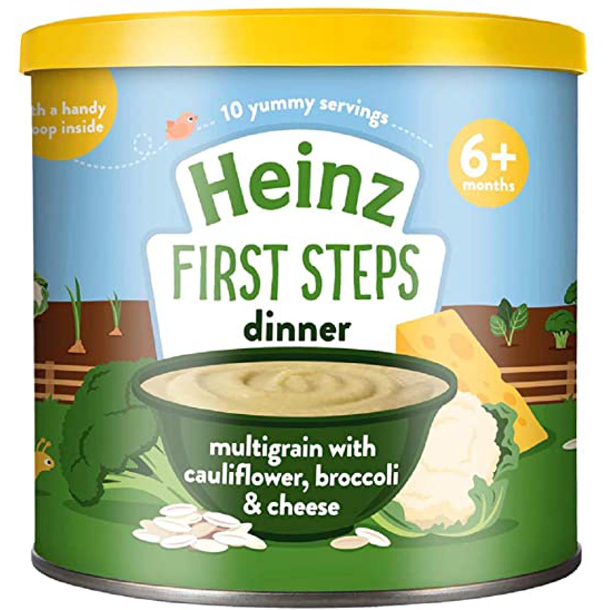Heinz Multigrain With Cauliflower Broccoli & Cheese Dinner From 6+ Months 240gm, UK. 