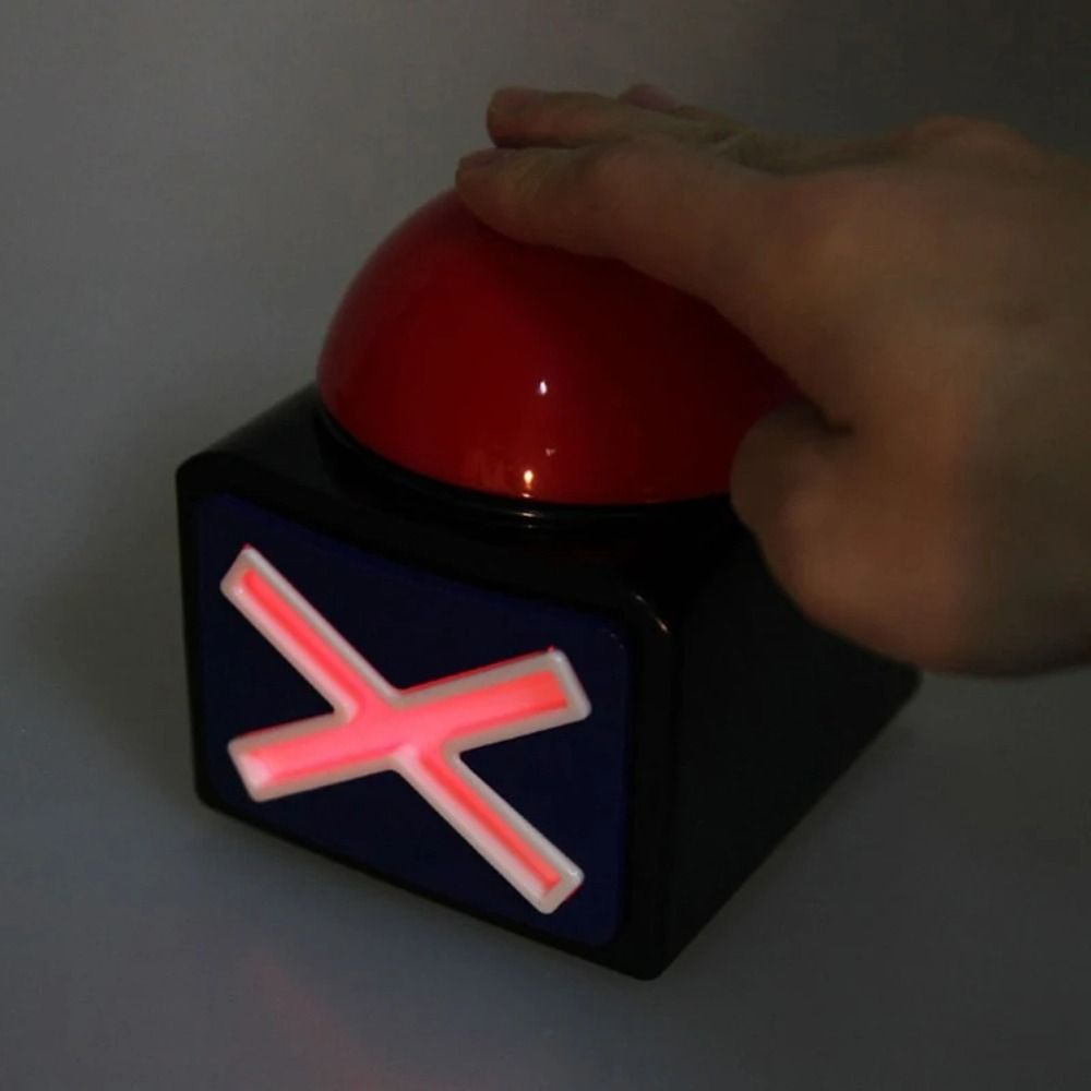 New ABS Game Answer Buzzer with Sound Light Trivia Quiz Talent Buzzer Sounding Toy Alarm Button. 