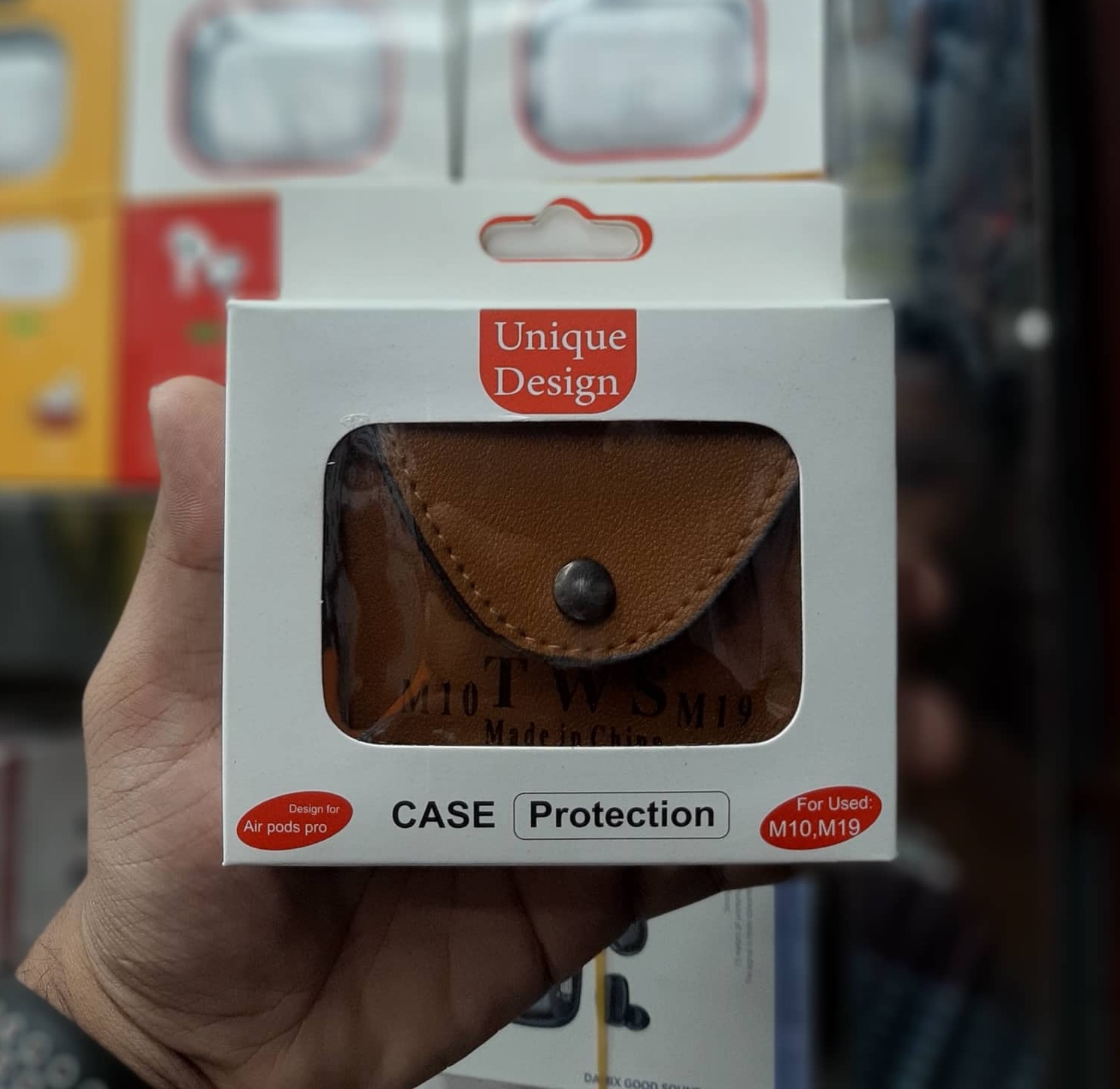 M-10 M-18 M-19 Leather Earbuds Cover Protective Tws Carrying Case For M10 M19 TWS. 