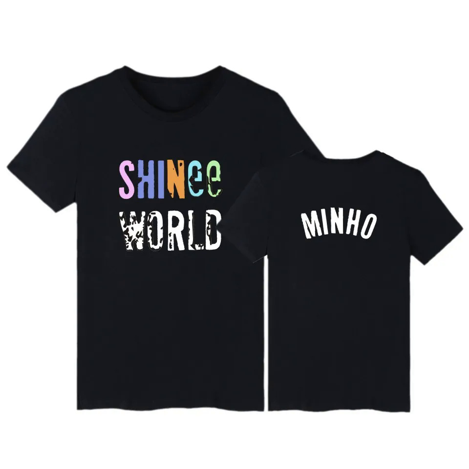 Shinee World T Shirt Kpop Fashion Men Women T Shirts Casual Summer Short Sleeve Tee Shirt Korean Style Plus Size T-shirt Tops. 