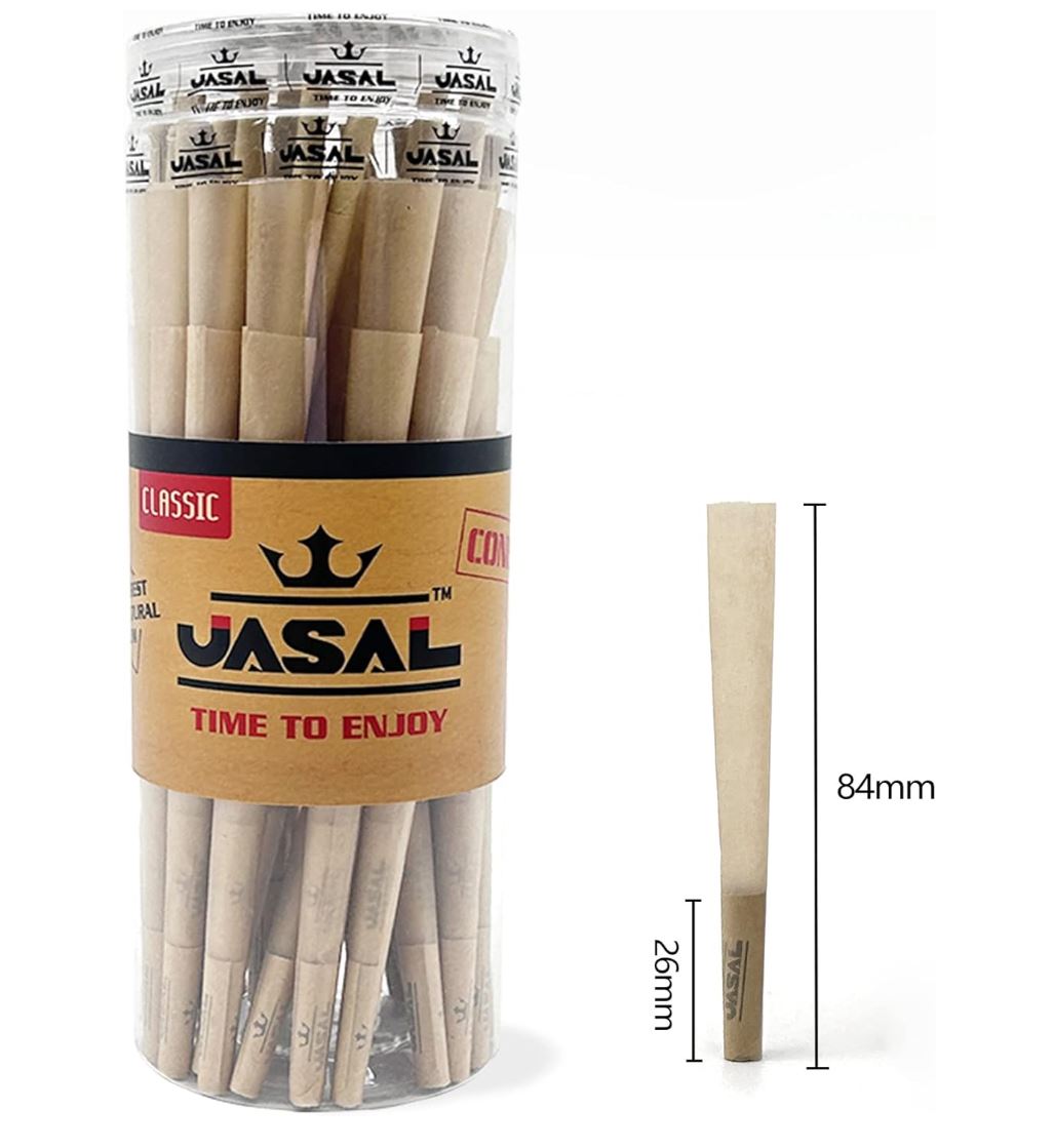 50 Pcs 11/4 Size Pre-Rolled Smoking Rolling Paper ( 50 Cones With Filter). 
