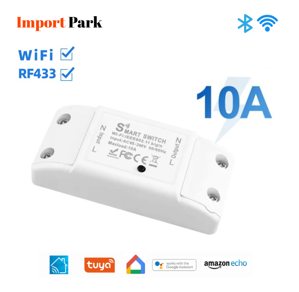 Smart Wifi Switch Breaker Smart Switch Voice Control Wifi Switch Mobile Phone App Remote Control work like sonoff wifi switch. 