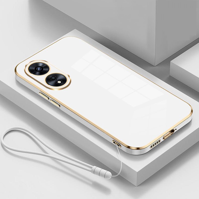 For Honor X5 Plus Case Luxury Square Plating Honor X5 Plus Phone Case WOD-LX1 WOD-LX2 ShockProof Soft Silicone Back Cover Fundas. 