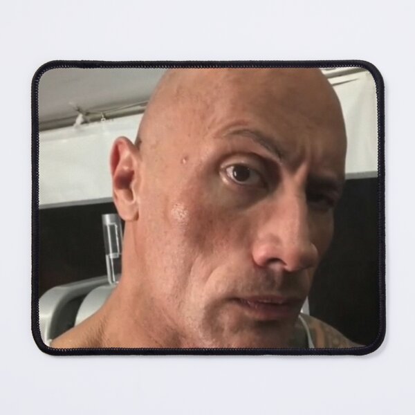 The Rock Eyebrow Meme Mouse Pad Table Desk Gamer Play Printing Computer Mens Gaming Mousepad Mat PC Carpet Anime Keyboard. 